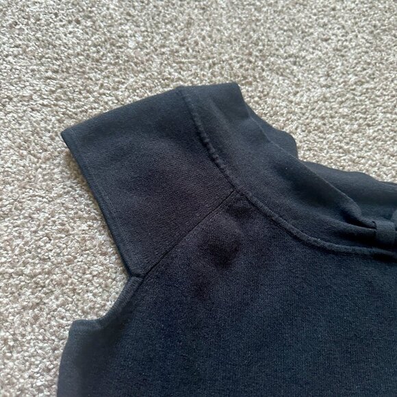 Ann Taylor Factory Black Knit Short Sleeve Shirt Women's Size Small Office Work - Picture 3 of 14